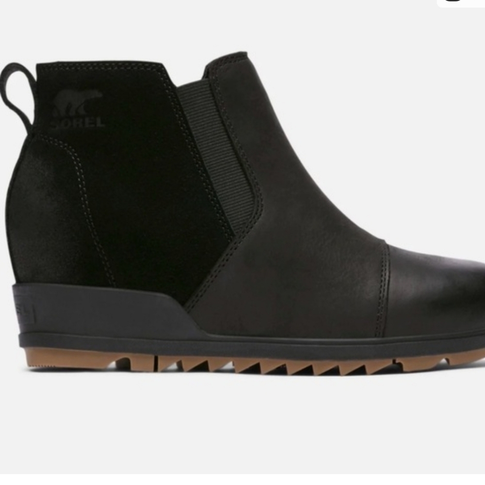 Sorel Black Chelsea Ankle Booties 7.5